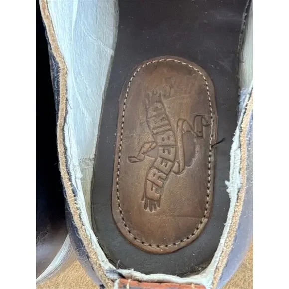 Freebird Oxford Shoes Womens Mixed Leather Shoes Ladies Designer Shoes Size 8 - Picture 6 of 7